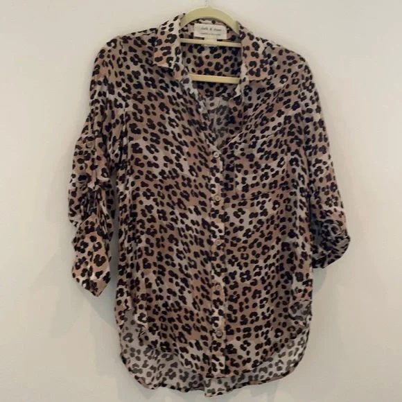 Leopard button down - Picture 1 of 2